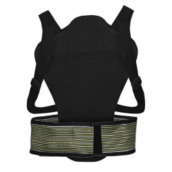 IXS RS 10 motorcycle back protector black and green