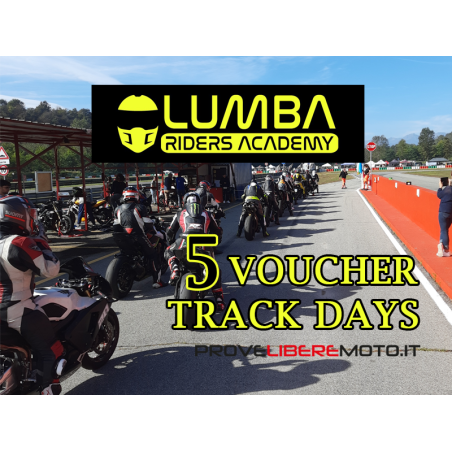 5 TRACK-DAY VOUCHER PACKAGE 2024 ON LOMBARDORE RACE TRACK