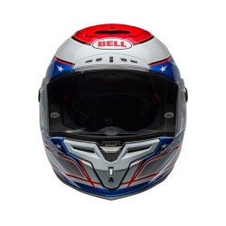Bell Race Star Flex DLX 2024 Beaubier Helm weiß/blau ECE 06