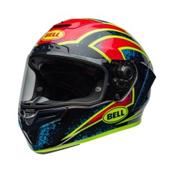 Bell Race Star Flex DLX 2024 Xenon blue/retina ECE 06 helmet