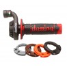 COMANDO GAS DOMINO CROSS ENDURO OFFROAD CON MANOPOLA NERO/ROSSO 5209.03-00