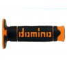 MANOPOLE DOMINO NERO/ARANCIO CROSS ENDURO OFFROAD A26041C4540A7-0 DIAMETRO 22