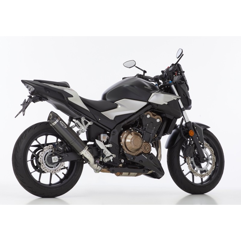 copy of SHARK SRC 4 silberner Auspuff für HONDA CBR 500 R 2019-2024