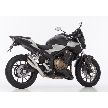 HURRIC Pro 2 silver exhaust for HONDA CBR 500 R 2019-2024