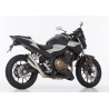 HURRIC Pro 2 silver exhaust for HONDA CBR 500 R 2019-2024