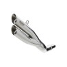 HURRIC Pro 2 silver exhaust for HONDA CBR 500 R 2019-2024