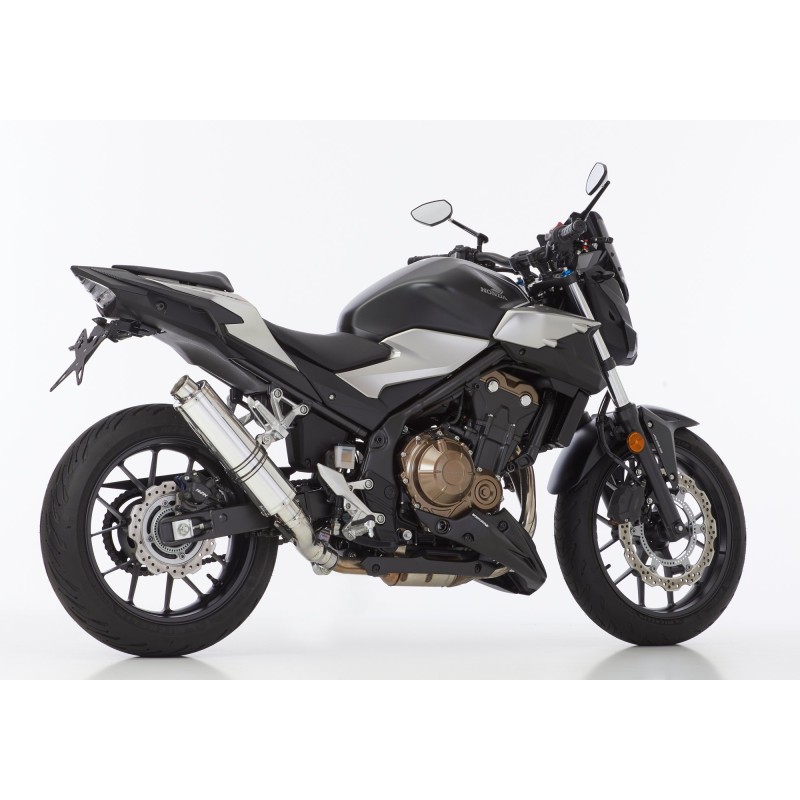HURRIC Supersport silver exhaust for HONDA CBR 500 R 2019-2024