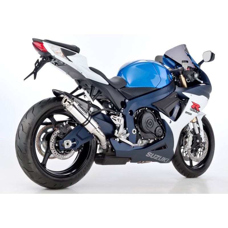 HURRIC Supersport silver exhaust for SUZUKI GSX-R 600 2011-2016