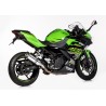 Scarico HURRIC Supersport argento per KAWASAKI NINJA 400 2018-2021