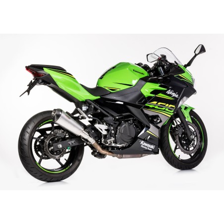 Scarico SHARK DSX-7 argento per KAWASAKI NINJA 400 2018-2021