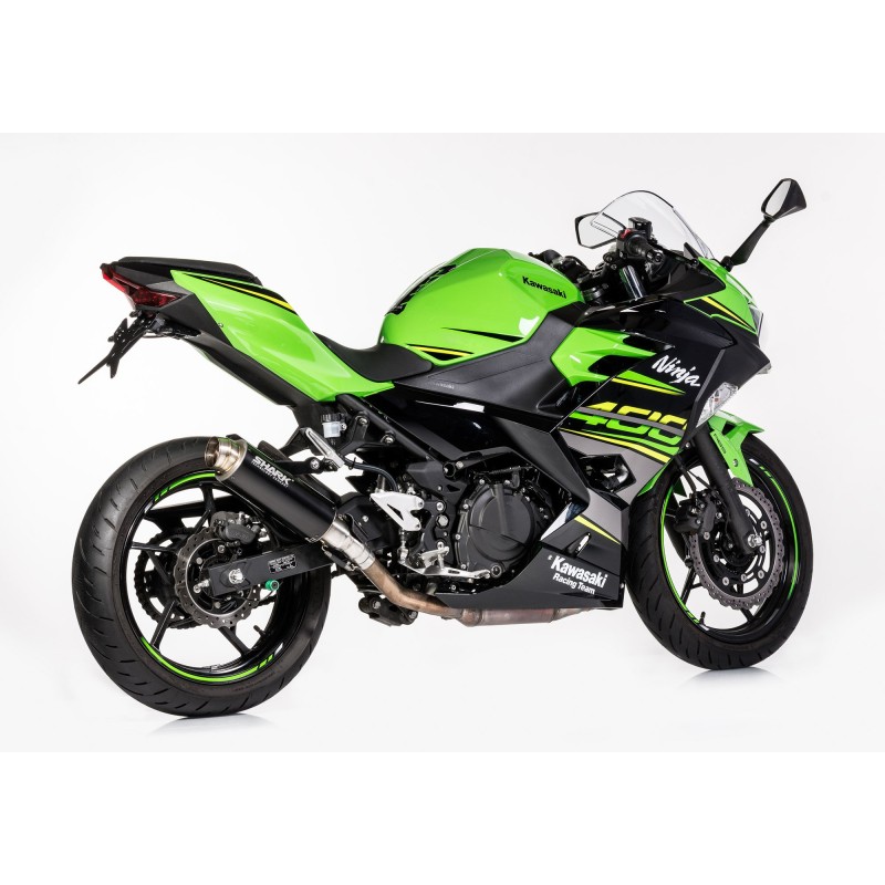 Scarico SHARK SRC 4 nero per KAWASAKI NINJA 400 2018-2023