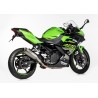 SHARK SRC 4 silver exhaust for KAWASAKI NINJA 400 2018-2023