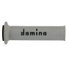 Domino COPPIA MANOPOLE BICOLORE BIANCO/NERO PER MOTO STRADALI / RACING