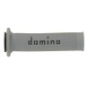 Domino PAIR OF TWO-TONE GRAY/BLACK GRIPS FOR ROAD / RACING MOTORCYCLES