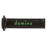 Domino COPPIA MANOPOLE BICOLORE VERDE/NERO PER MOTO STRADALI / RACING