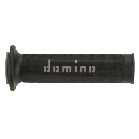 Domino COPPIA MANOPOLE BICOLORE NERO/GRIGIE PER MOTO STRADALI / RACING