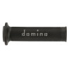 Domino COPPIA MANOPOLE BICOLORE NERO/GRIGIE PER MOTO STRADALI / RACING