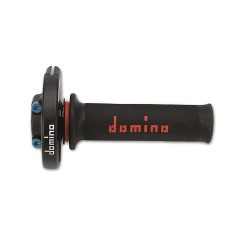 Domino comando gas racing Moncilindrico con viterie in Egal e manopola bicolore NeroRossa