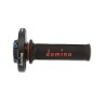 Domino comando gas racing Moncilindrico con viterie in Egal e manopola bicolore NeroRossa