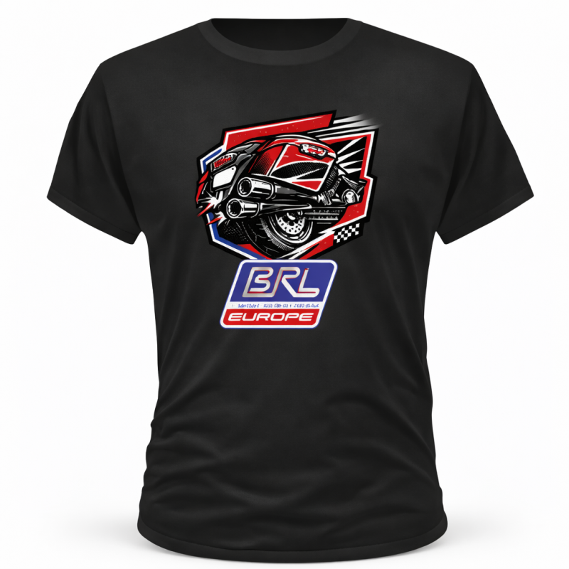 T-shirt Ufficiale BRL EUROPEAN CUP - Capsule Collection (Unisex) – “Exhaust Badge”