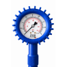 TVR professionelles Manometer blaues Zifferblatt Durchmesser 63 mm