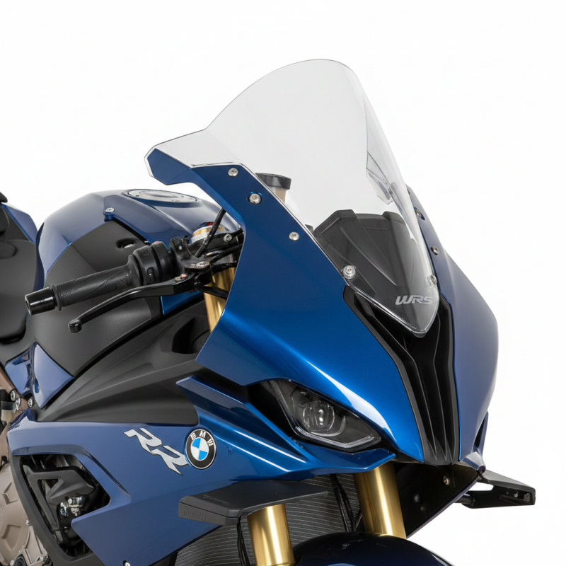 BMW S1000 RR 2019-2024 CUPOLINO RACE ALTO +8 CM COLORE TRASPARENTE WRS