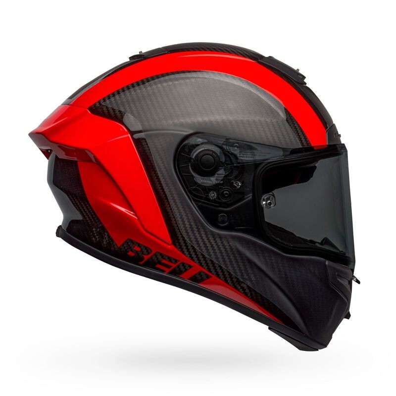 Casco moto integrale Bell Race Star Flex DLX Tantrum 2 Matte/Gloss Black/Red